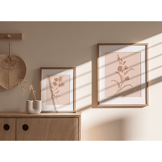 Pink Painted Flowers Poster No.1 - Image 5