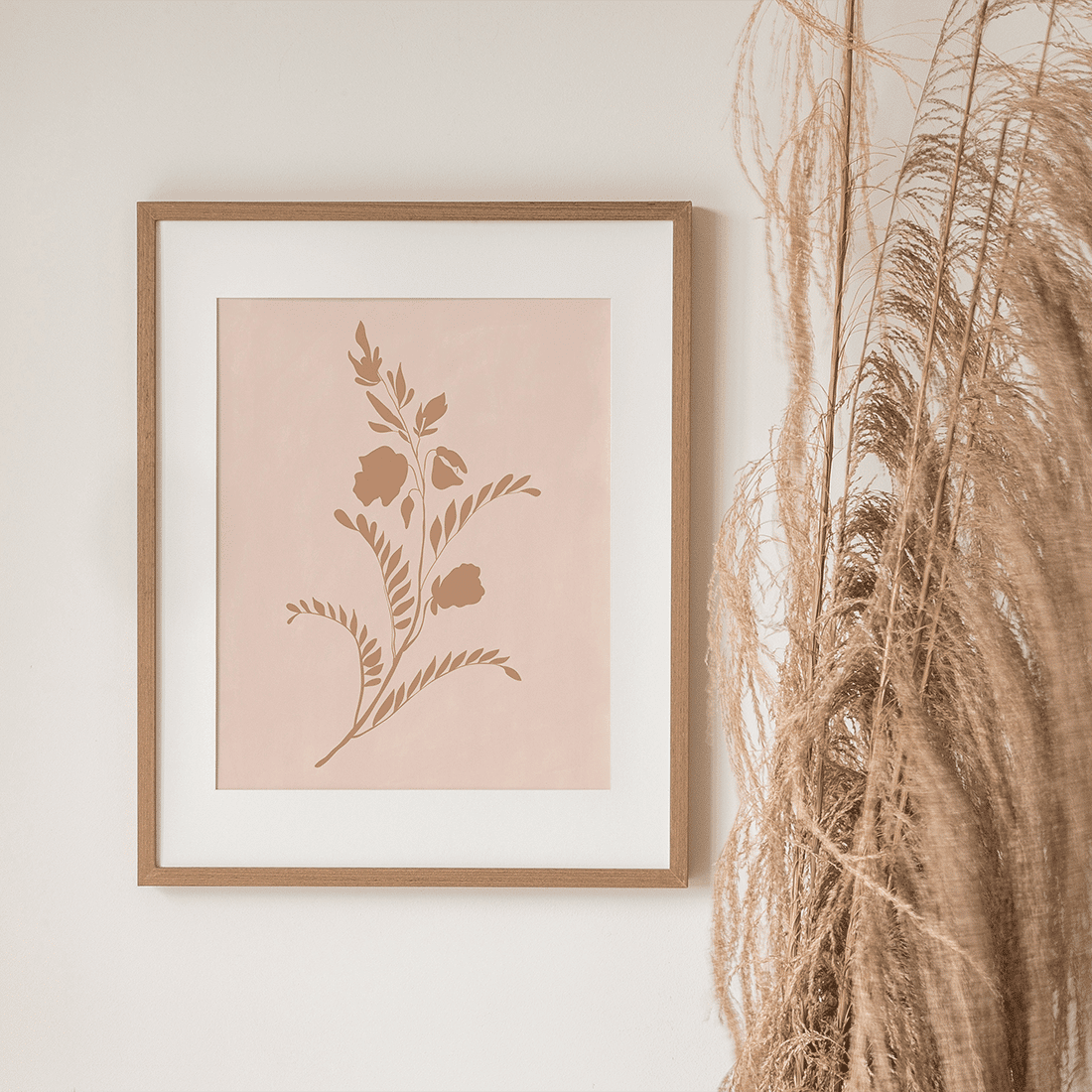 Pink Painted Flowers Poster No.2 - Image 4