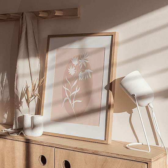 Pink Vintage Flowers Poster No.1 - Image 2