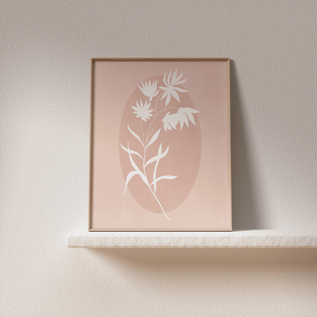 Pink Vintage Flowers Poster No.1 - Image 3