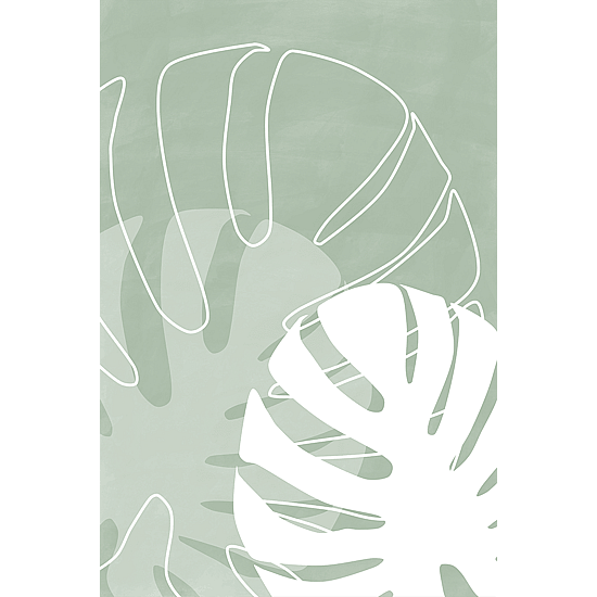 Green Monstera Poster