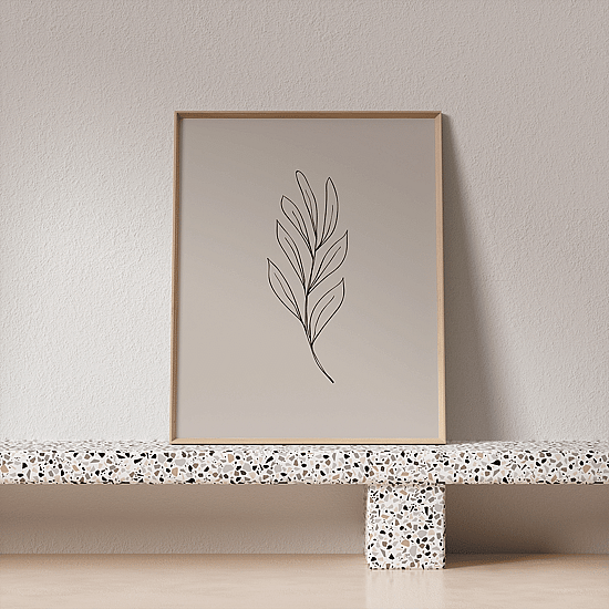Pink Botanical Line Art Poster No.2 - Image 4