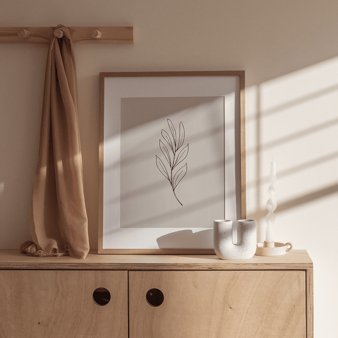 Pink Botanical Line Art Poster No.2 - Image 3