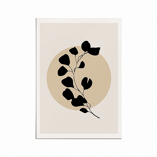 Black Beige Eucalyptus Poster No.1 - Image 5