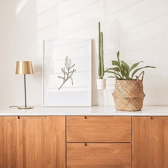 White Botanical Line Art Poster - Image 4