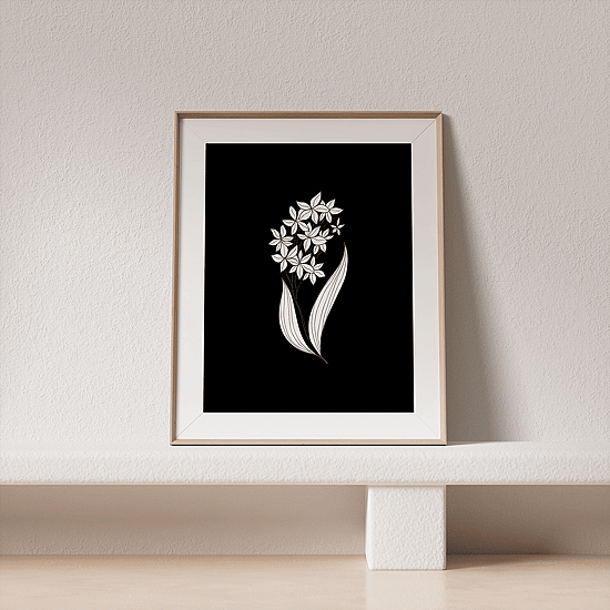 Black & White Botanical Poster No.2 - Image 3