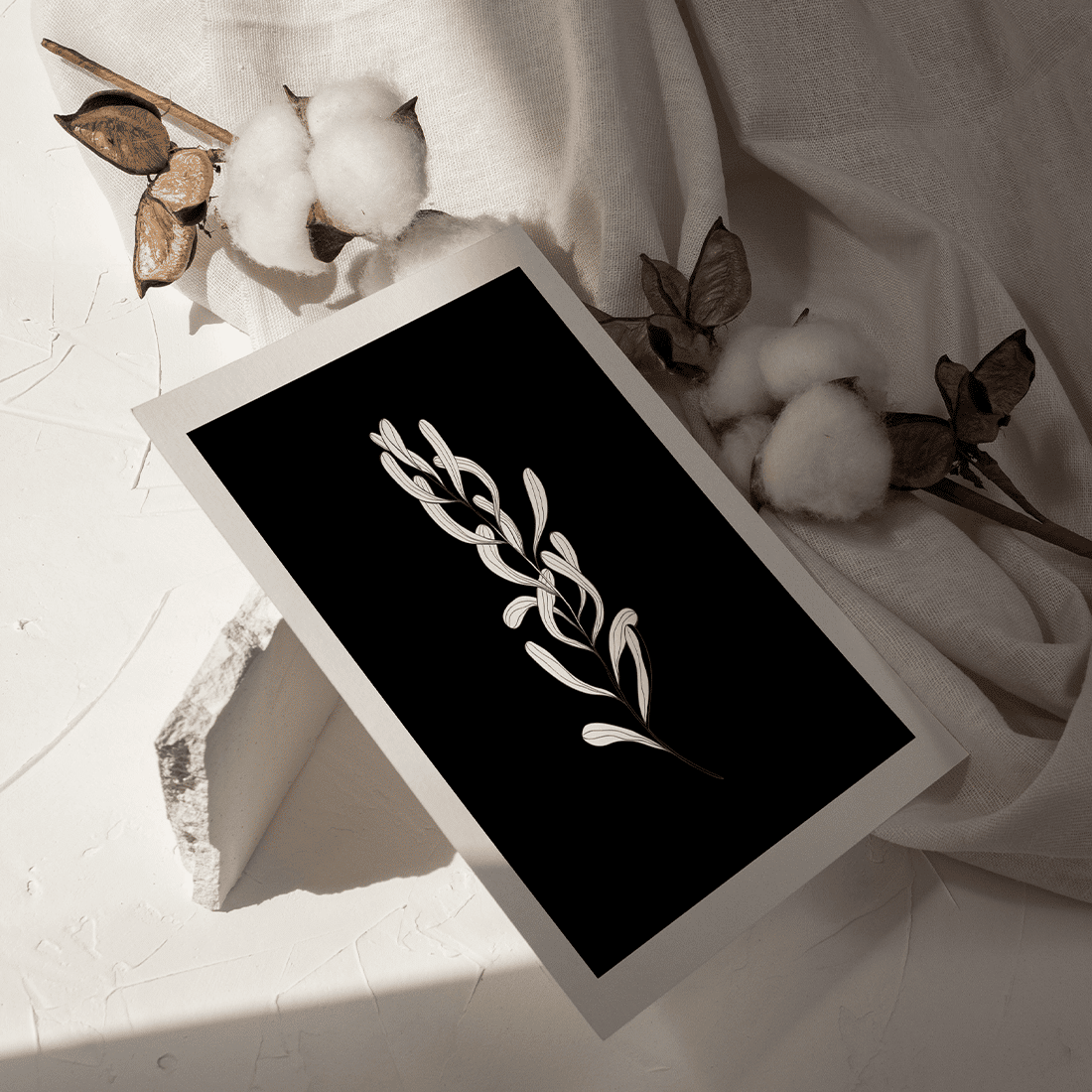 Black & White Botanical Poster No.5 - Image 4