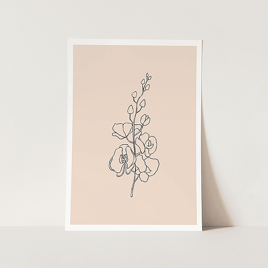 Orchid Line Art Poster No.2 - Image 4