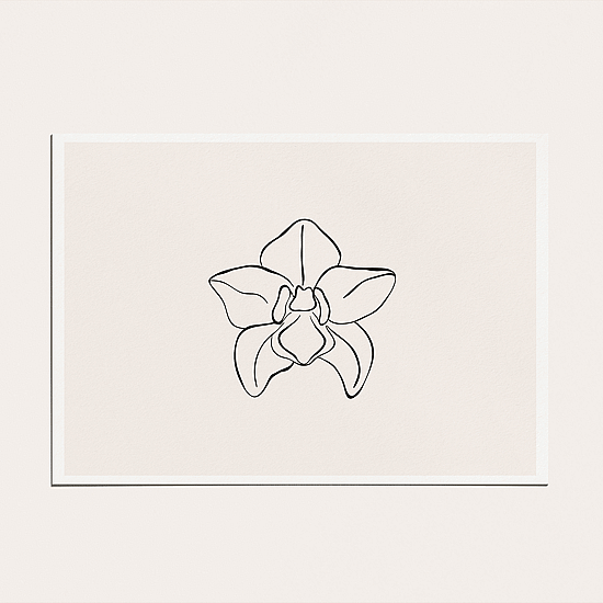 Orchid Line Art Poster No.3 - Image 4