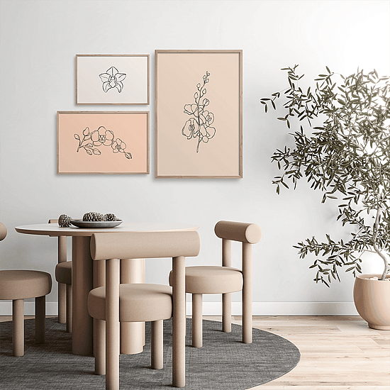 Orchid Line Art Poster No.3 - Image 5