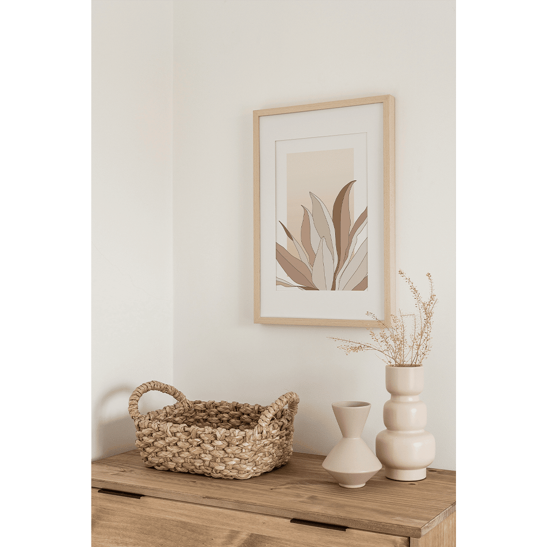 Pink Leaves Poster No.2 - Image 2