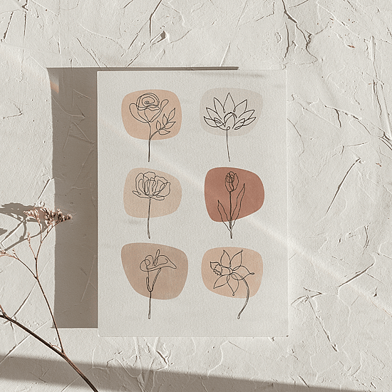 One Line Flowers & Shapes Poster - Image 5