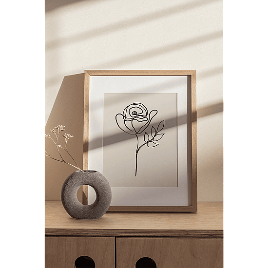 Rose Line Drawing Poster - Image 4