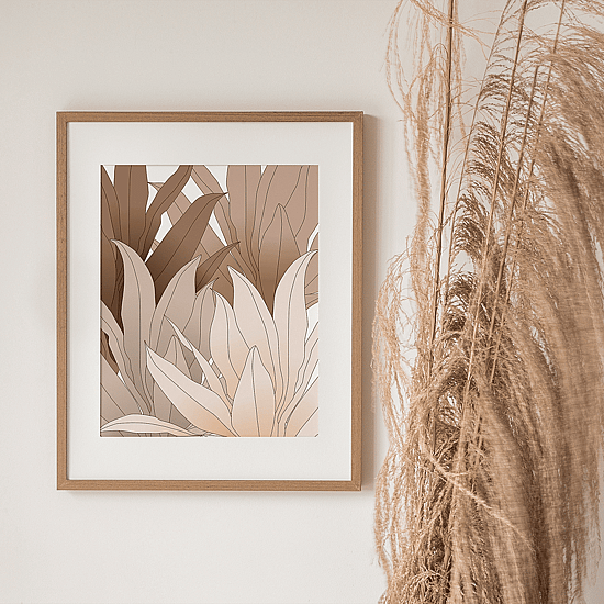 Pink Leaves Poster No.3 - Image 3