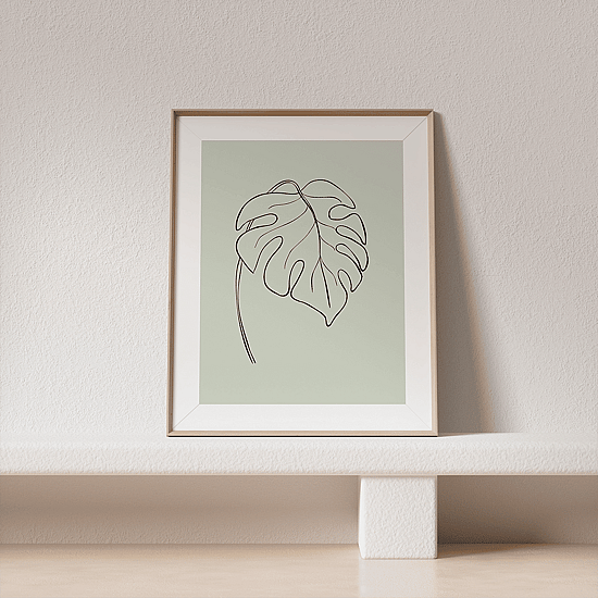 Green Botanical Line Art Poster No.2 - Image 3