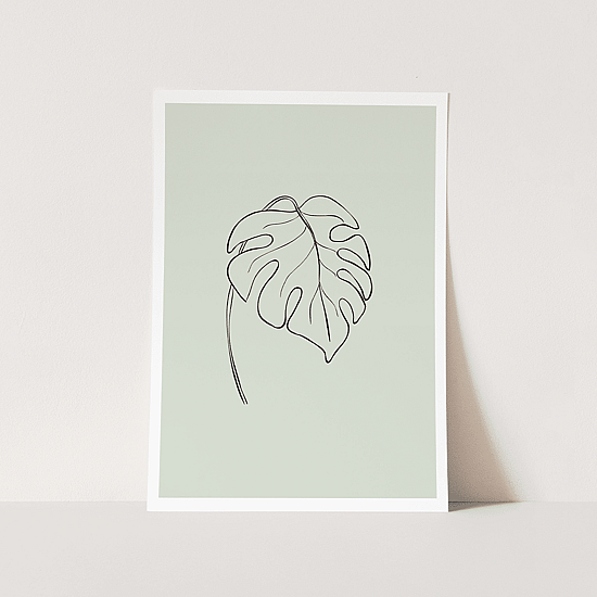Green Botanical Line Art Poster No.2 - Image 4