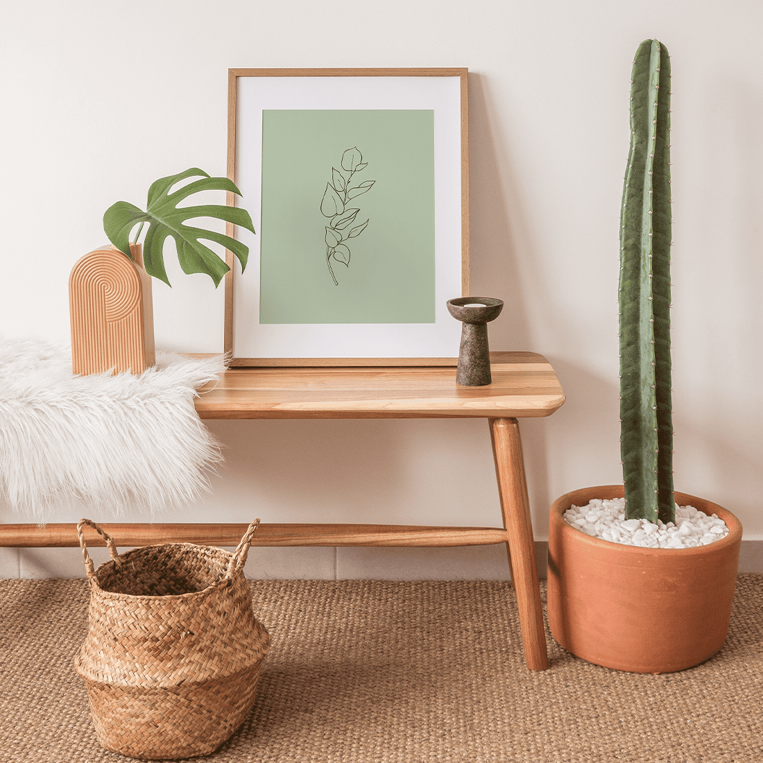 Green Botanical Line Art Poster No.3 - Image 2