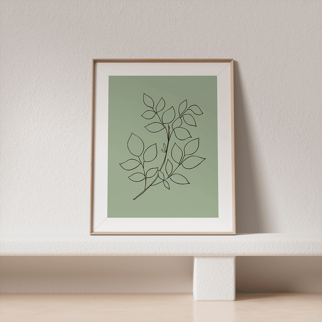 Green Botanical Line Art Poster No.6 - Image 4