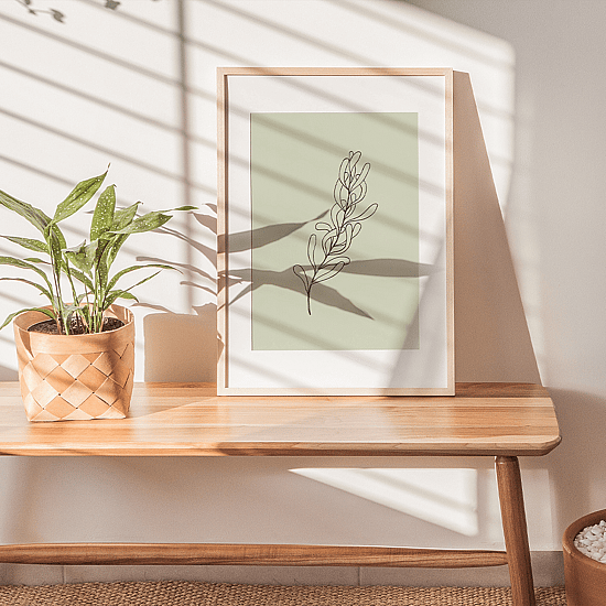 Green Botanical Line Art Poster No.7 - Image 4