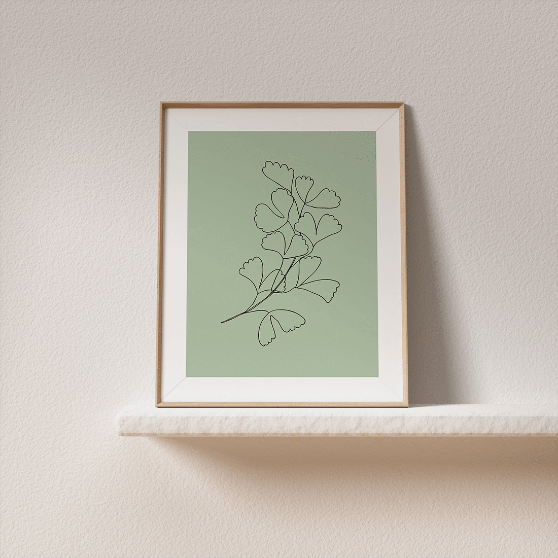Green Botanical Line Art Poster No.8 - Image 4