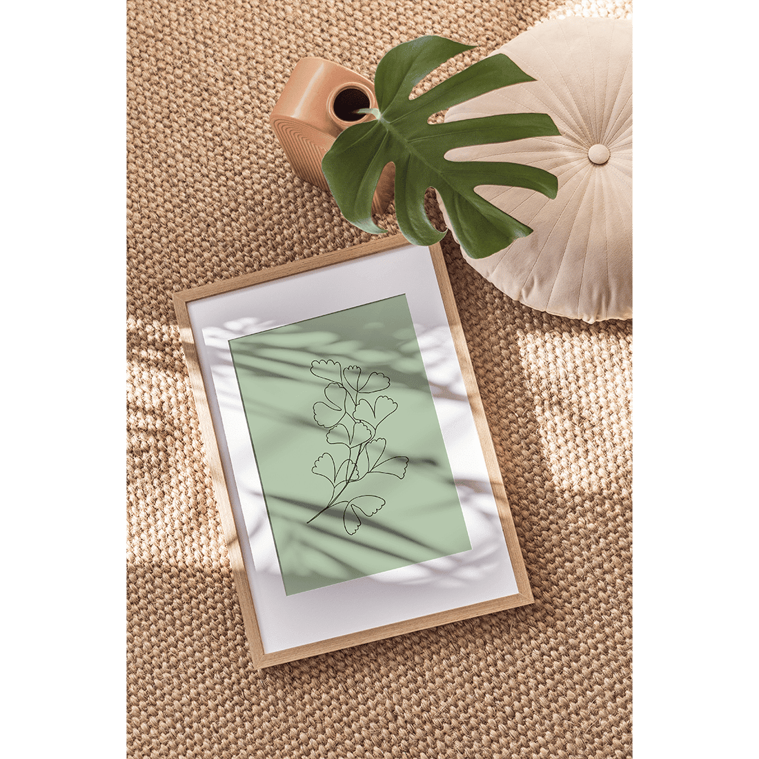 Green Botanical Line Art Poster No.8 - Image 3