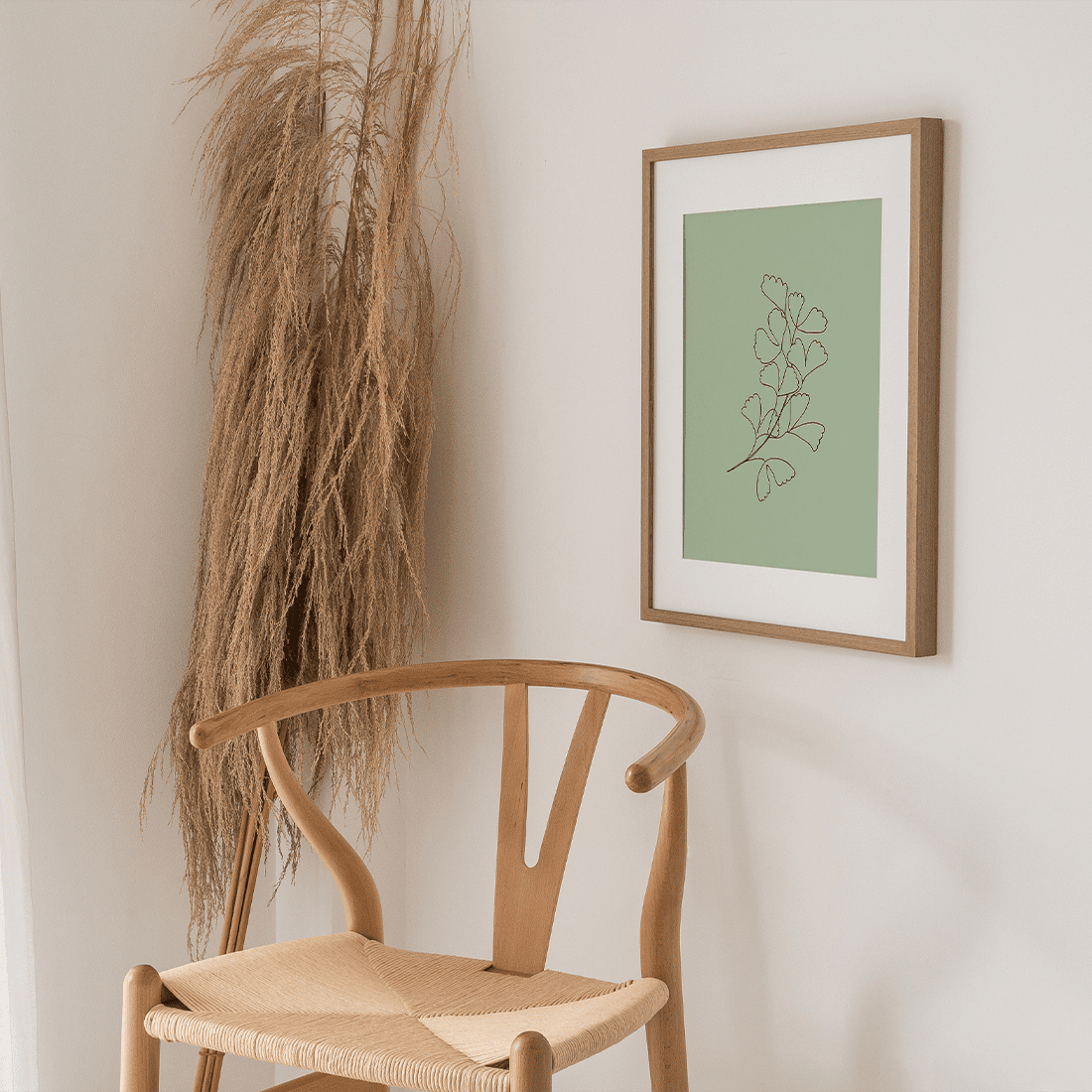 Green Botanical Line Art Poster No.8 - Image 2