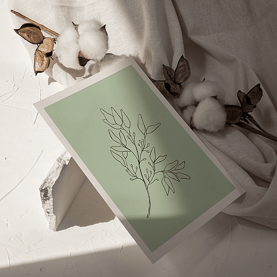 Green Botanical Line Art Poster No.10 - Image 5