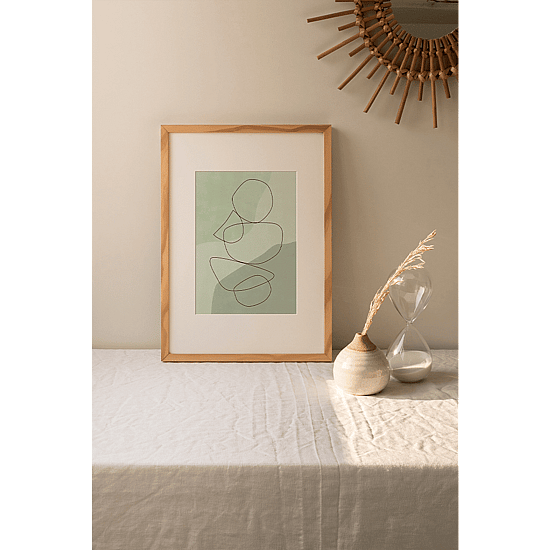 Green Balancing Shapes Poster - Image 4
