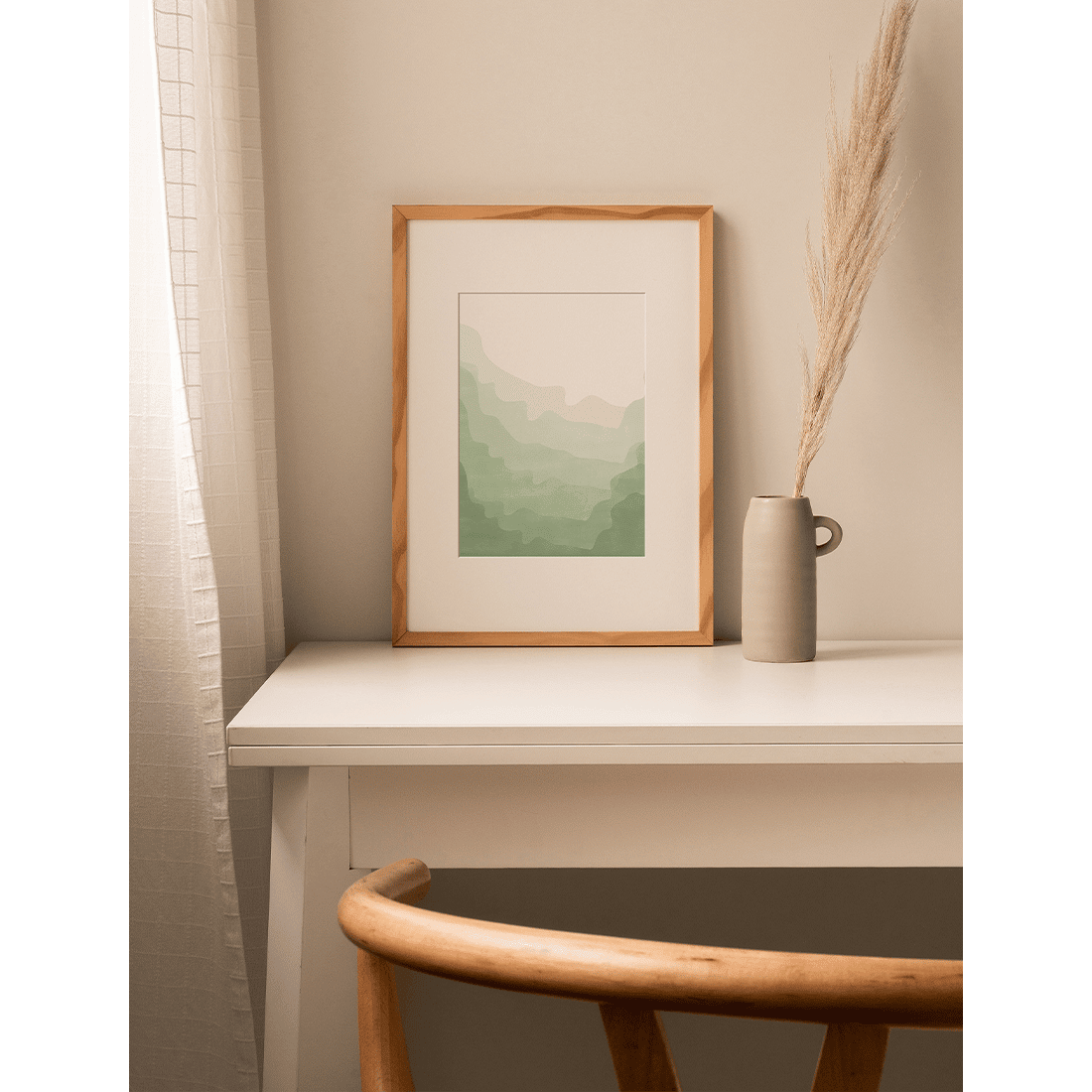 Abstract Green Landscape Poster - Image 4