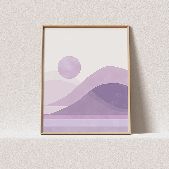 Lilac Mountains Poster - Image 3