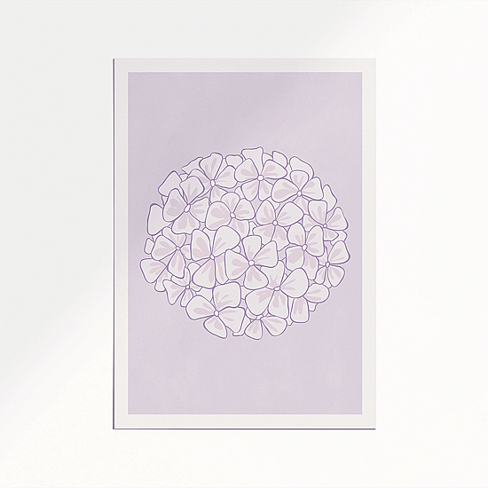 Lilac Hydrangea Poster - Image 5