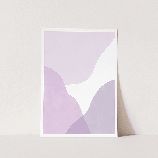 Abstract Lilac Shapes Poster - Image 5
