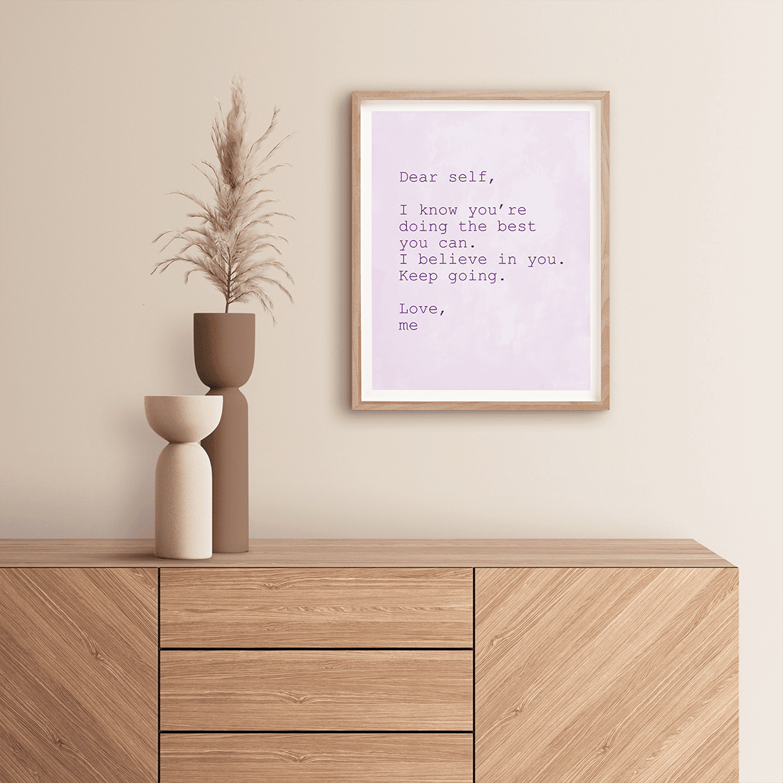 Lilac Keep Going Quote Poster - Image 3