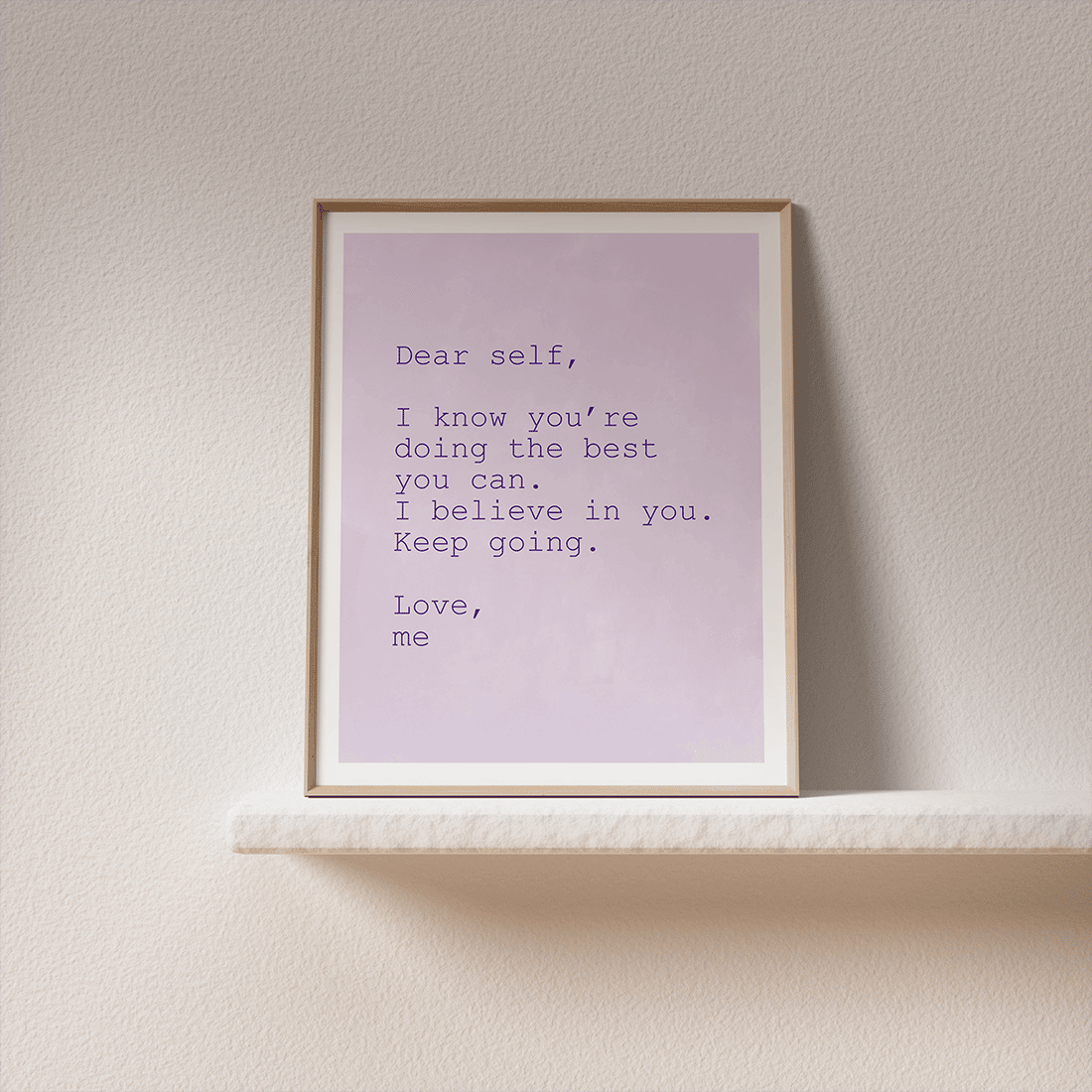 Lilac Keep Going Quote Poster - Image 4