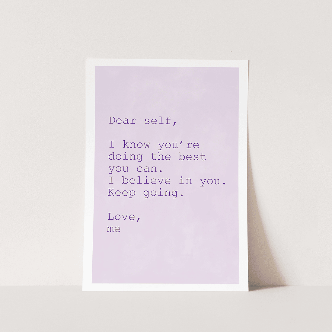 Lilac Keep Going Quote Poster - Image 5