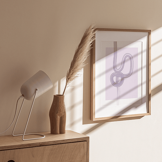 Purple Swirly Stroke Poster - Image 3