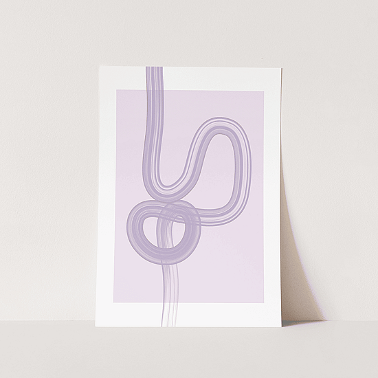 Purple Swirly Stroke Poster - Image 5