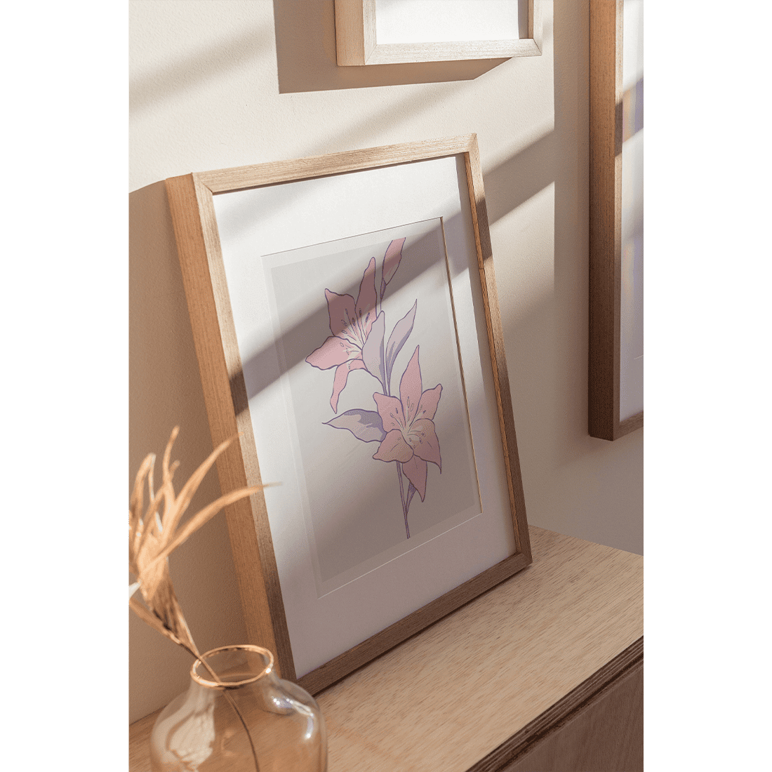 Pastel Lilies Poster - Image 3