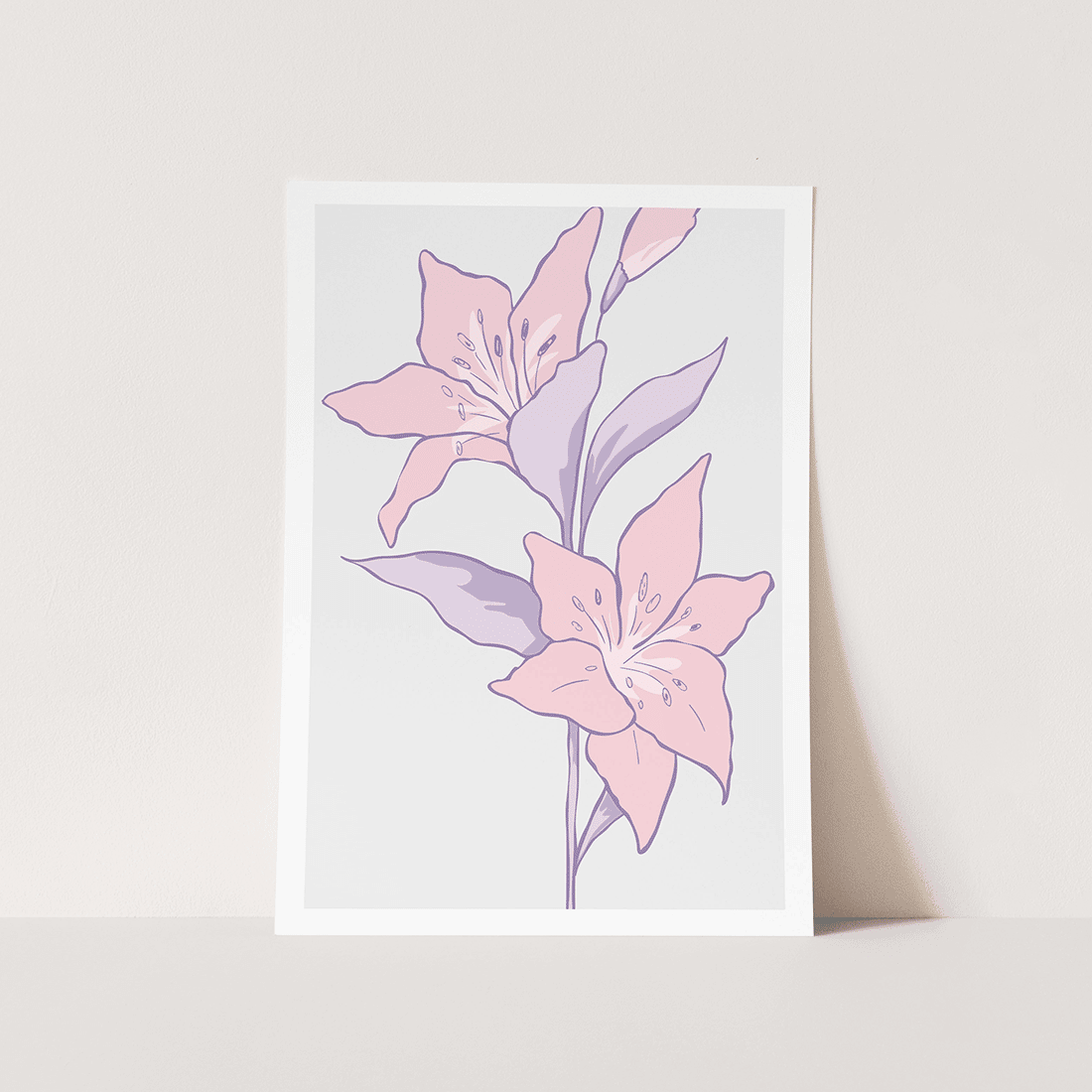 Pastel Lilies Poster - Image 5