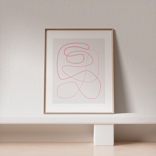 Pink Swirl Poster - Image 2