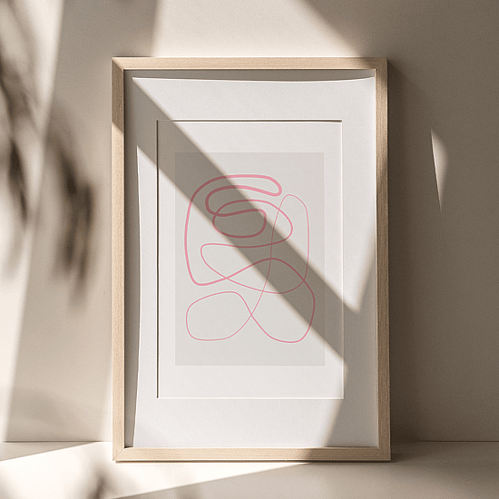 Pink Swirl Poster - Image 3
