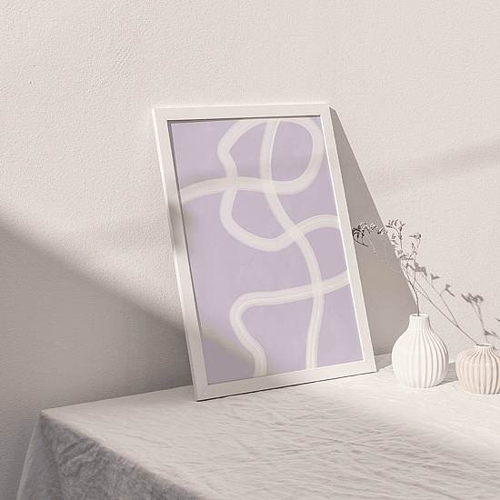 Lilac One Line Poster No.1 - Image 3