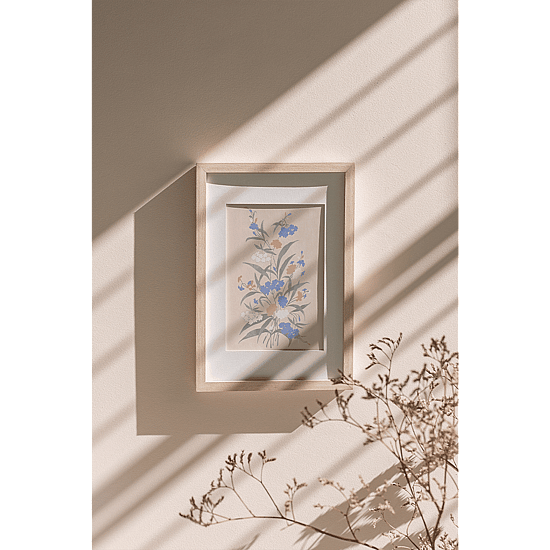 Vintage Pastel Flowers Poster No.1 - Image 2