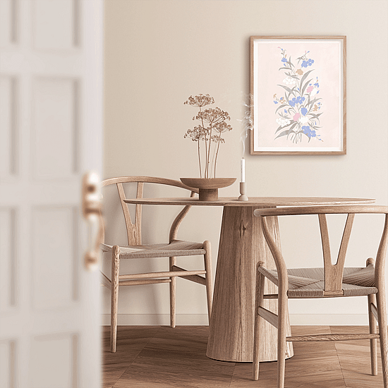 Vintage Pastel Flowers Poster No.1 - Image 4