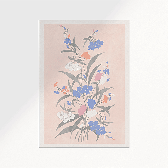 Vintage Pastel Flowers Poster No.1 - Image 5