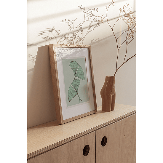 Green Ginkgo Leaves Poster - Image 3