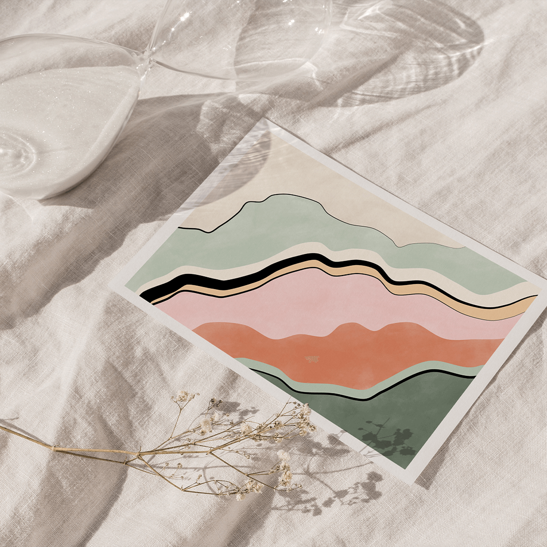 Earthy Aerial Landscape Poster - Image 5