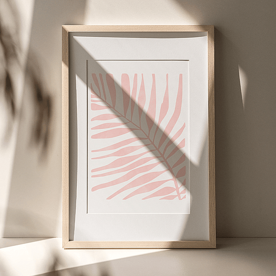 Pink Palm Leaf Poster - Image 4