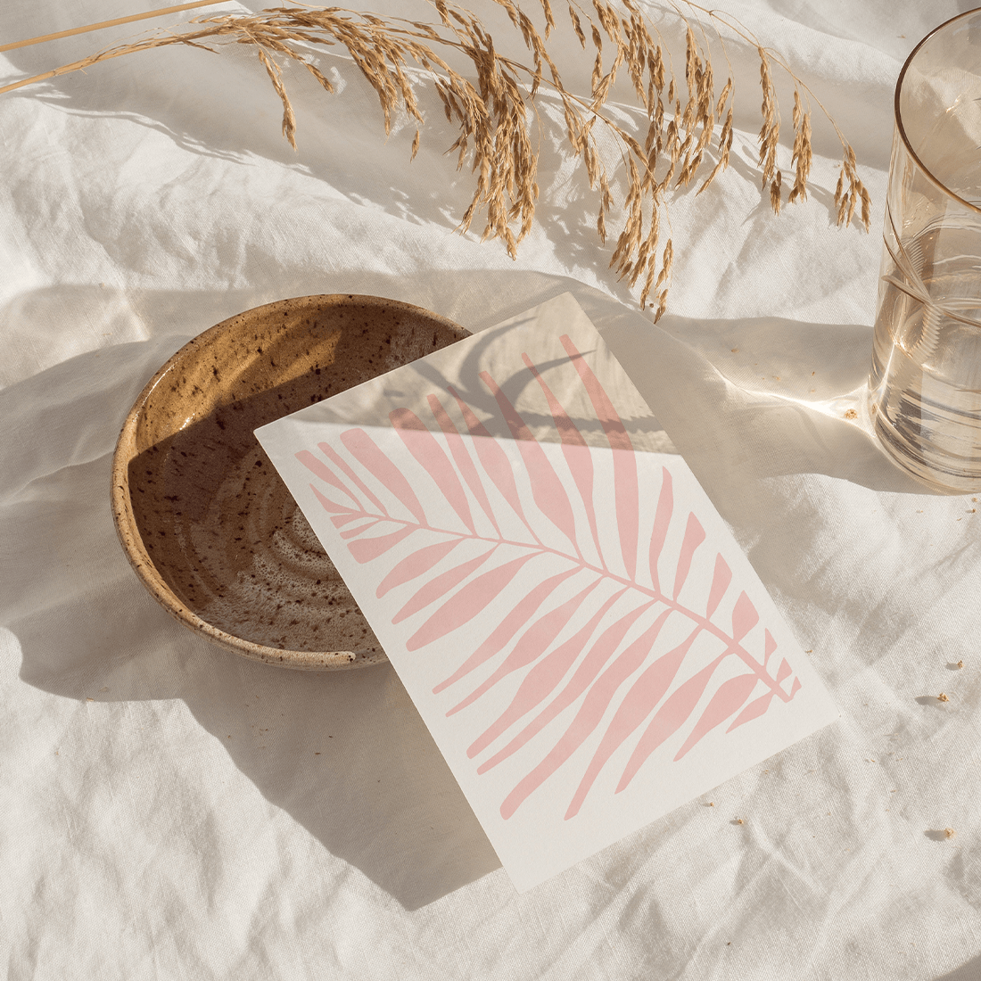 Pink Palm Leaf Poster - Image 5