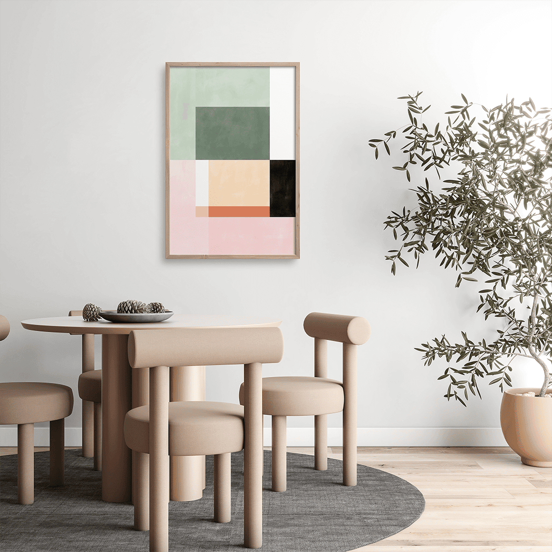Earthy Geometrics Poster No.1 - Image 3